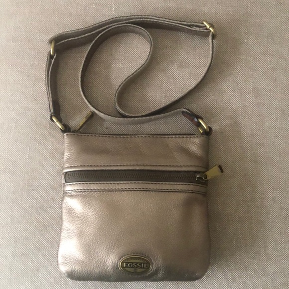 Fossil Handbags - Fossil Pewter Explorer Crossbody
